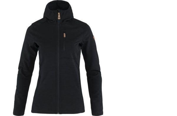 FJALLRAVEN Keb fleece hoody W black - Afbeelding 2
