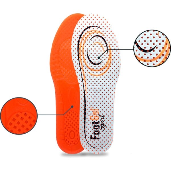 Footgel Inlegzool Multisport Orange - Afbeelding 2