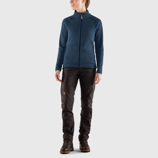 FJALLRAVEN Övik fleece zip sw w navy - Afbeelding 3
