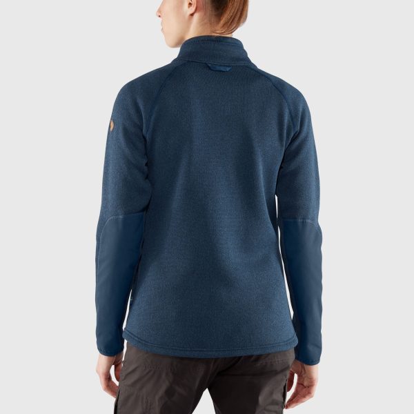 FJALLRAVEN Övik fleece zip sw w navy - Afbeelding 4