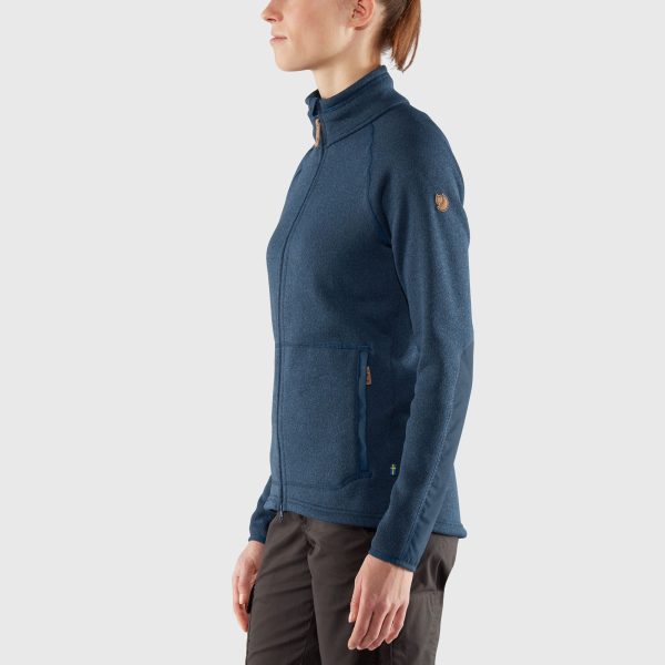 FJALLRAVEN Övik fleece zip sw w navy - Afbeelding 5