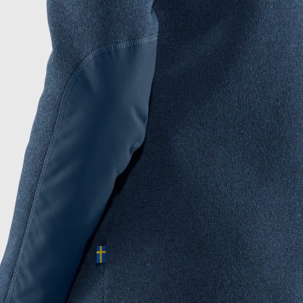 FJALLRAVEN Övik fleece zip sw w navy - Afbeelding 6
