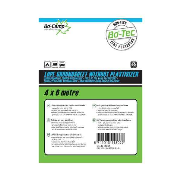 BO-CAMP Grondzeil transp 4x6mtr z week - Afbeelding 2