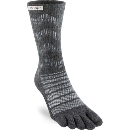 Injinji Outdoor midweight crew merino wool grijs