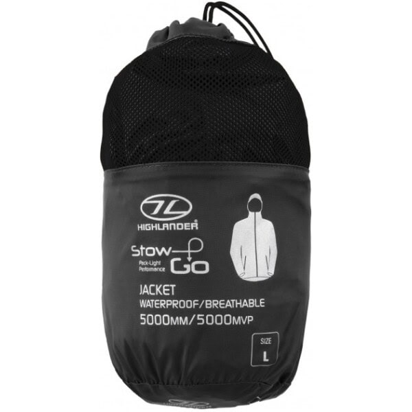 Highlander - STOW & GO regenjas - zwart - Afbeelding 4