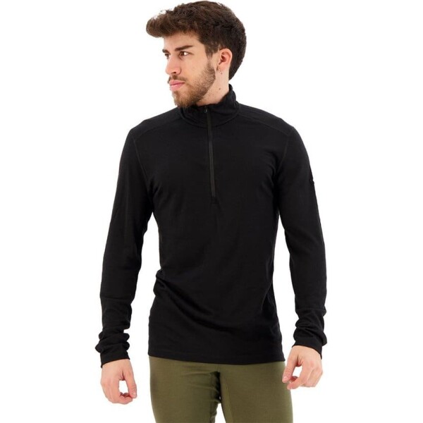 Icebreaker M200 Oasis LS Half-Zip | Black - Afbeelding 2