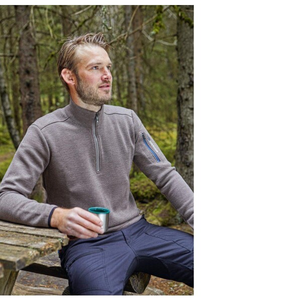 IVANHOE OF SWEDEN Assar Half Zip Windbreaker - Pine Bark - Afbeelding 2