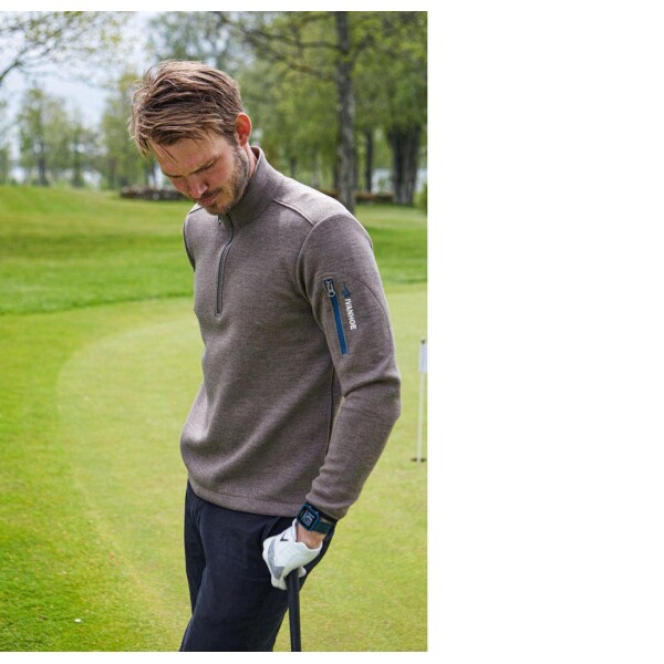 IVANHOE OF SWEDEN Assar Half Zip Windbreaker - Pine Bark - Afbeelding 3