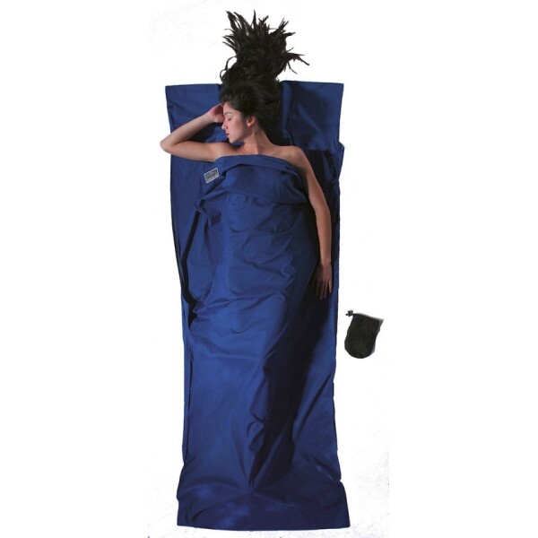 Cocoon Travelsheet 100% Cotton | Ultra Marineblauw - Afbeelding 2