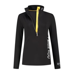 Kou Sportswear Pully Je T'aime Kou s yellow