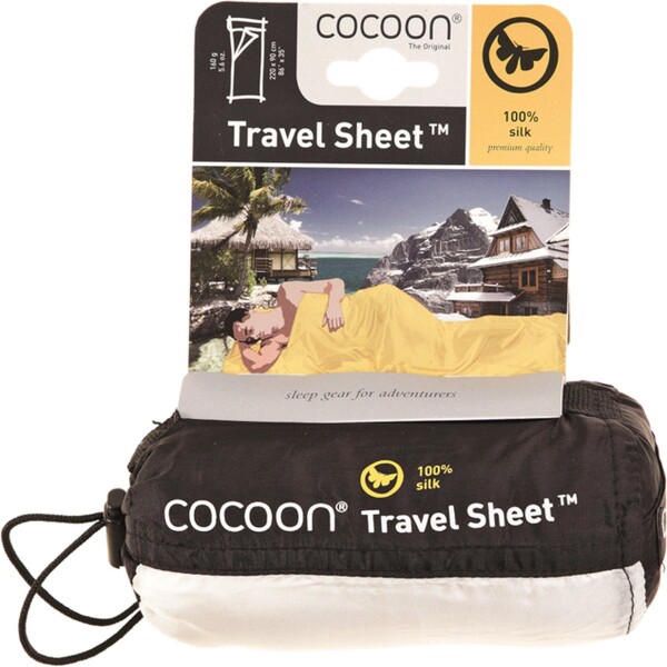 COCOON Travelsheet 100%silk natural - Afbeelding 3