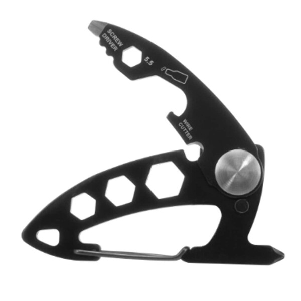 MUNKEES NEDE 9-Function Carabiner Tool | Zwart - Afbeelding 2