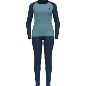 ODLO Set acive.warm wmn blue