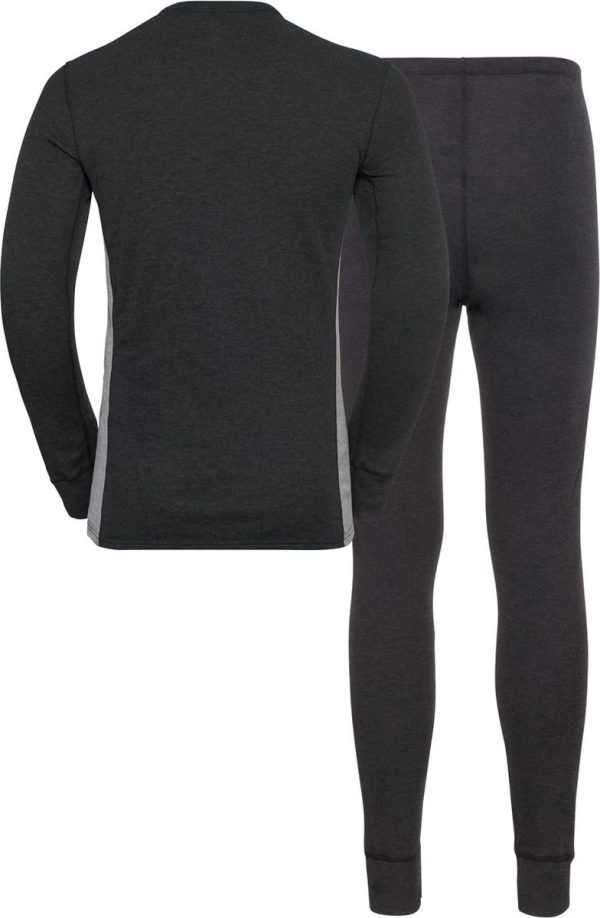 ODLO Set acive waem men d.grey mel. - Afbeelding 2