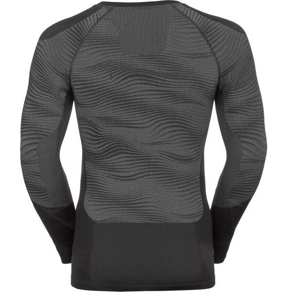 Odlo SUW Top Crew Neck - Black/Concrete Grey - Afbeelding 2