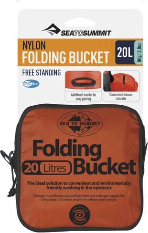 SEA TO SUMMIT Folding Bucket Vouwemmer 20L - Afbeelding 3