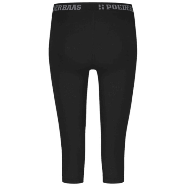 POEDERBAAS 3/4 pants Baselayer W | Black - Afbeelding 2