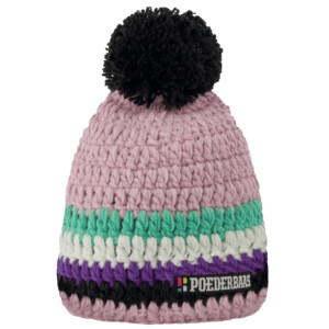 POEDERBAAS Classic Colorful Beanie lila