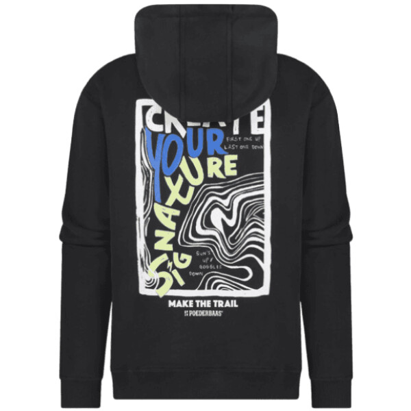 POEDERBAAS Arty Hoody Men | Black - Afbeelding 2