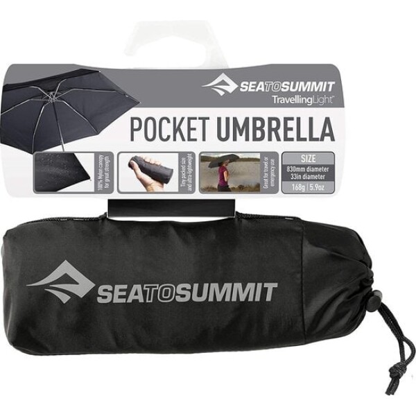 SEA TO SUMMIT Pocket Umbrella | Black - Afbeelding 2