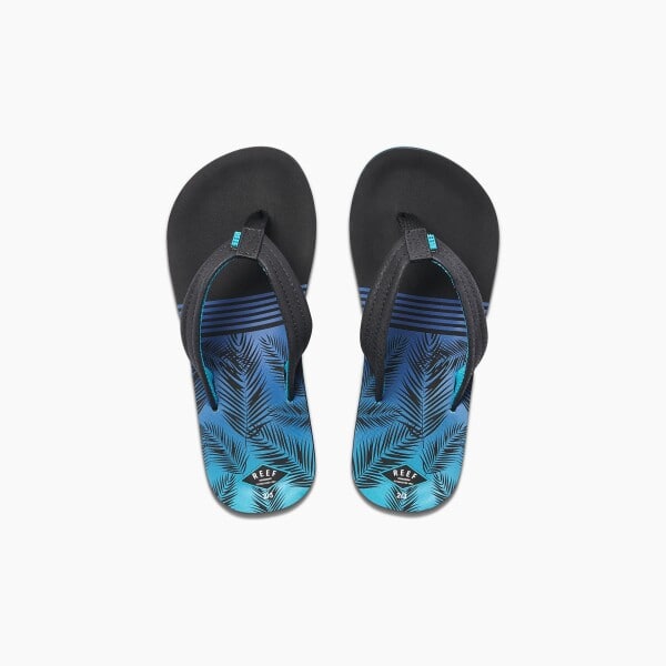 REEF - little & Kids Ahi deep aqua palms jongens slipper - Afbeelding 3