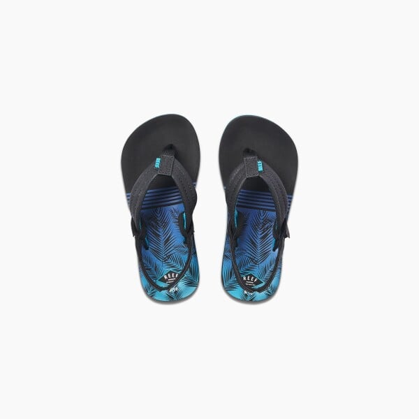 REEF - little & Kids Ahi deep aqua palms jongens slipper - Afbeelding 5