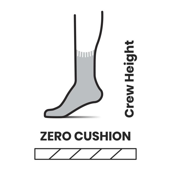 Smartwool Hike Zero Cushion Crew Socks U | Charcoal - Afbeelding 2