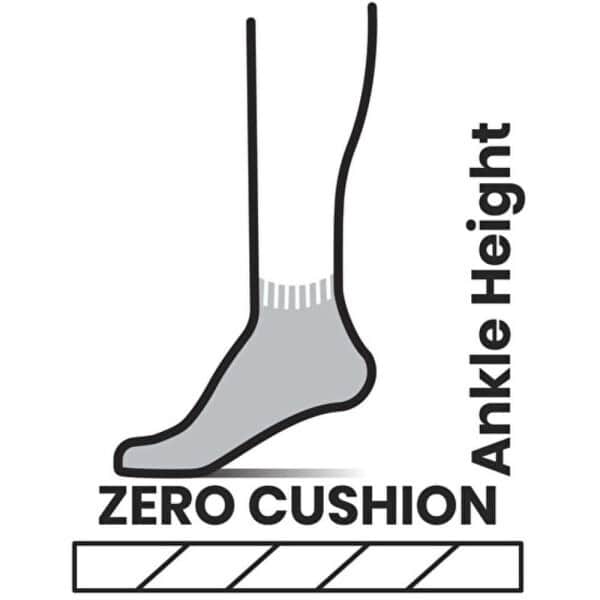 Smartwool Hike Zero Cushion Ankle Socks W | Light Grey - Afbeelding 2