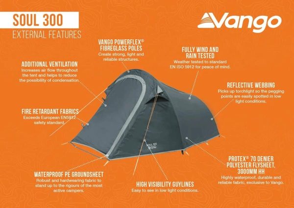 VANGO Soul 300 deep blue - Afbeelding 2