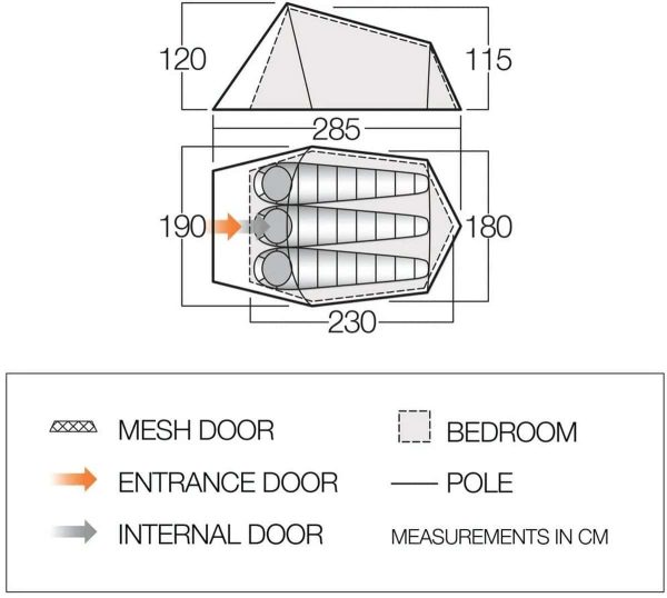 VANGO Soul 300 deep blue - Afbeelding 3