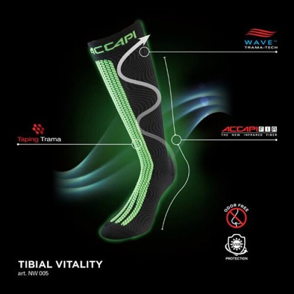 Accapi Calza Tibial Vitality Energy Wave Sokken M - Afbeelding 3