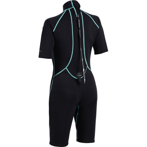 Atlantis 2mm Adventure Shorty Wetsuit W | Black/Turqouise - Afbeelding 2