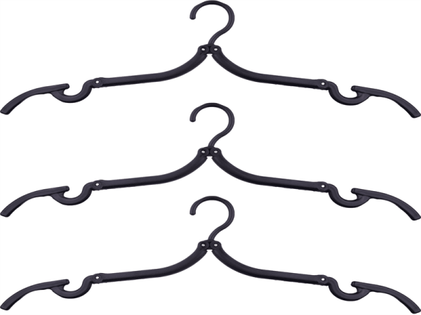 RUBYTEC Foldable Kleerhangers Zwart - Afbeelding 2