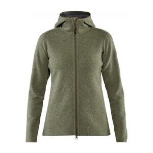 FJALLRAVEN High coast wool hoodie wmn gre