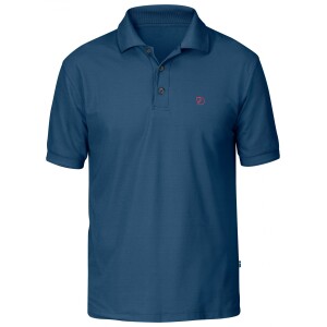 FJALLRAVEN crowley pique shirt uncle blue