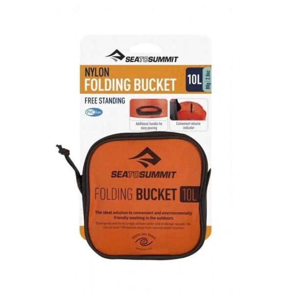 SEA TO SUMMIT Folding Bucket 10L | Orange - Afbeelding 5