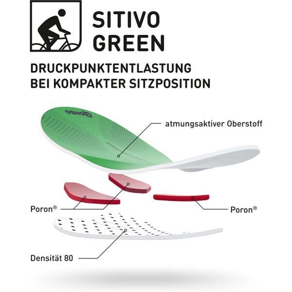 Gonso Sitivo U FietsBroek M | Black Bright Green - Afbeelding 5
