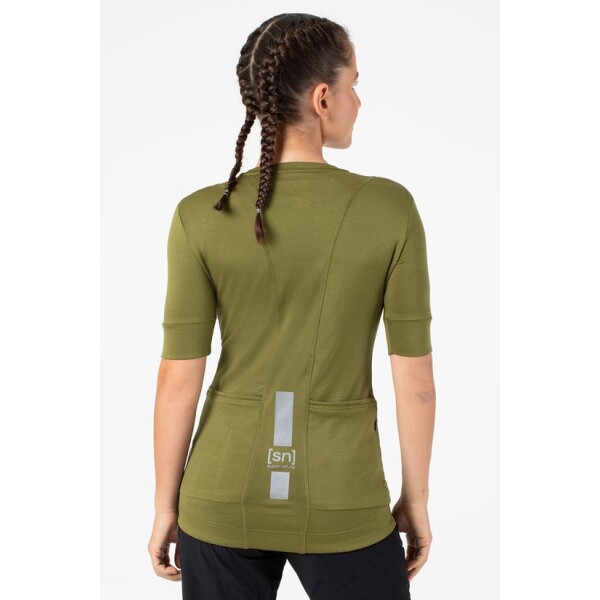 Super Natural W Grava Tee | Avocado - Afbeelding 4