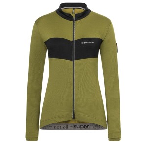 Super Natural W Grava LS Jersey -Avocado-blk