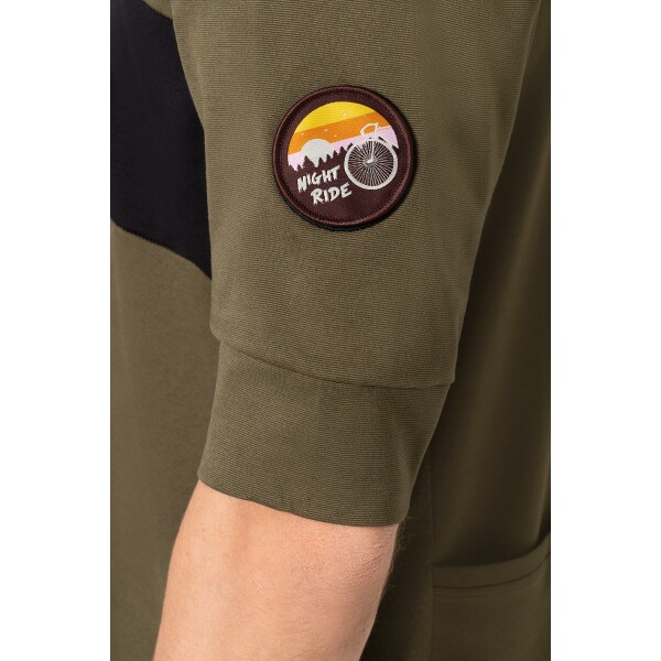 Super Natural M Gravier Tee -Olive Jet Black - Afbeelding 3