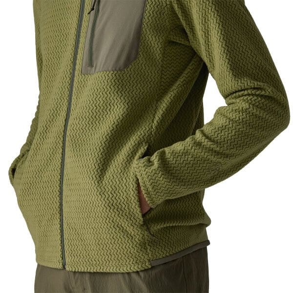 PATAGONIA Men's R1 Air Fleece Jacket - Caper Green - Afbeelding 6