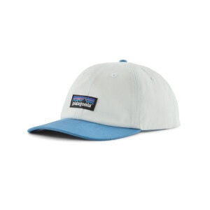 PATAGONIA - P-6 Label Trad cap - birch white/ shore blue