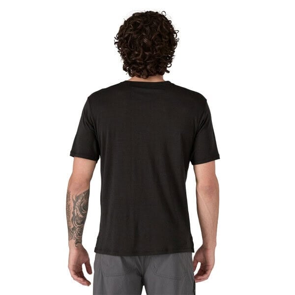 PATAGONIA - M's Cap Cool Merino Shirt - Black - Afbeelding 2