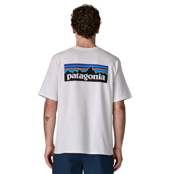 PATAGONIA Men's P-6 Logo Responsibili-Tee - White - Afbeelding 2