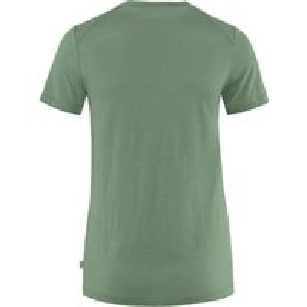 Fjallraven - Abisko Shirt Wool Ss Dames - Green - Afbeelding 2