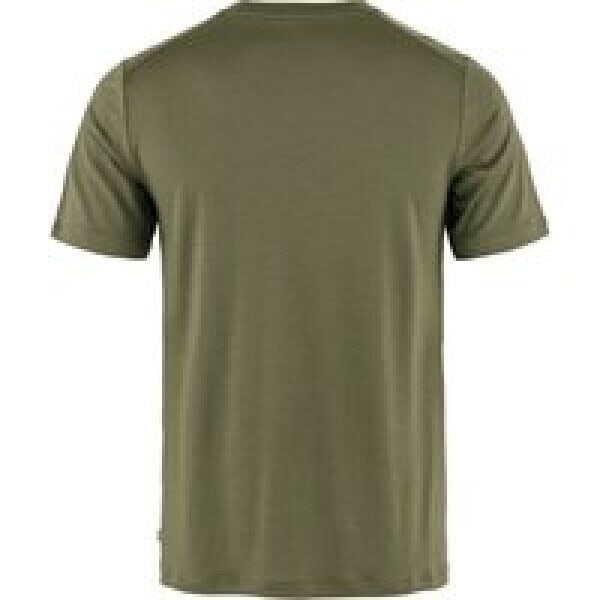 FJALLRAVEN - Abisko Wool logo SS Men - Green - Afbeelding 2