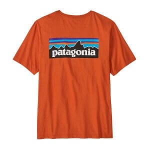 PATAGONIA M's P-6 Logo T-Shirt - c orange