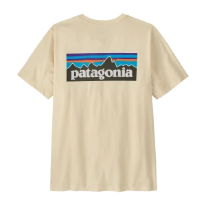 PATAGONIA M's P-6 Logo T-Shirt - undied naturel