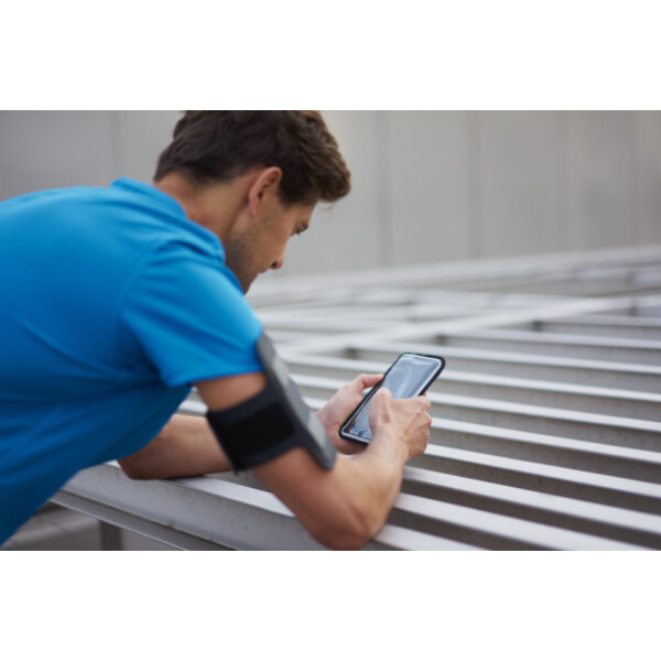 Shapeheart - Magnetische sportarmband - Telefoonhoes hardlopen - Zwart - XL - Afbeelding 5