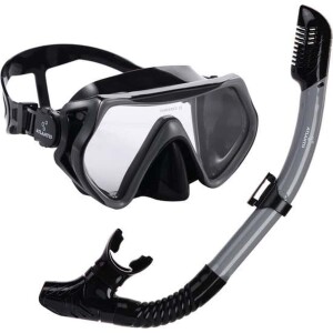 Atlantis Borneo Combo Snorkelset U | Black/Grey